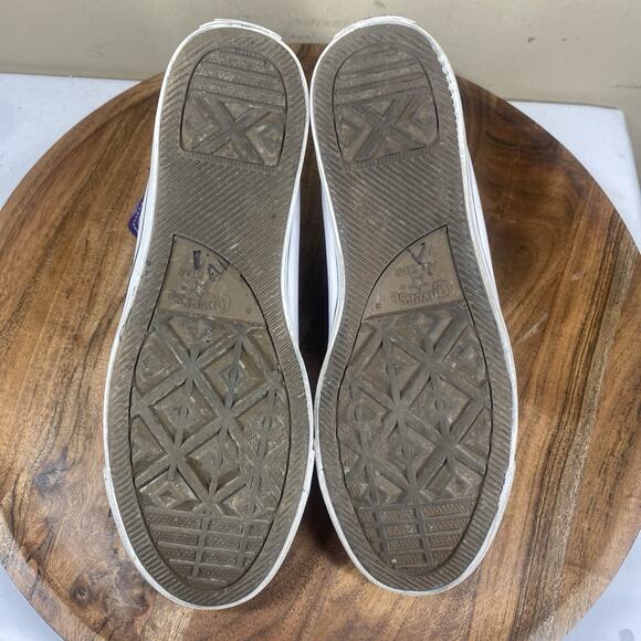 Converse Chuck Taylor All Star Womens Purple Glitter Studded Size 8.5 Shoes - Picture 8 of 10